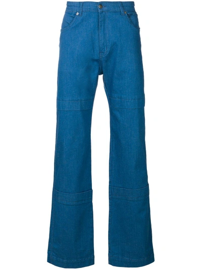 Shop David Catalan Workwear Trousers - Blue