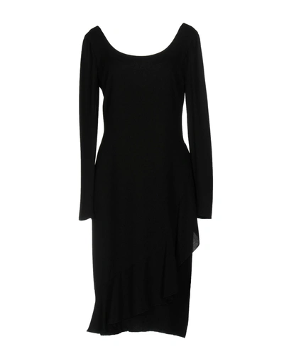 Shop Valentino Knee-length Dress In Black