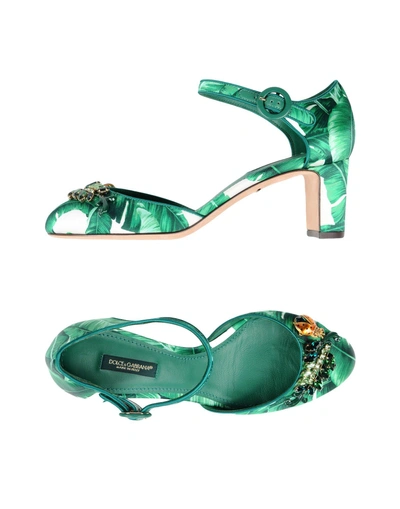 Shop Dolce & Gabbana Pump In Green