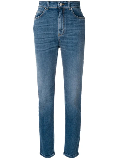 Shop Alexander Mcqueen High Waisted Cropped Jeans