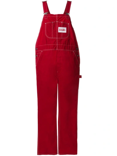 Shop Napa By Martine Rose Contrast Stitch Dungarees