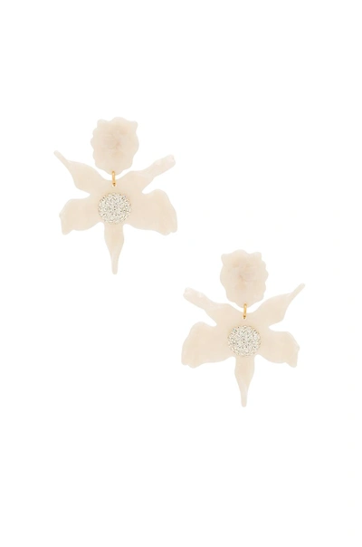 Shop Lele Sadoughi Crystal Lily Earring In Mother Of Pearl