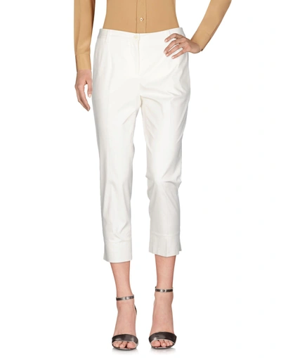 Shop Dolce & Gabbana Woman Pants White Size 0 Cotton, Elastane