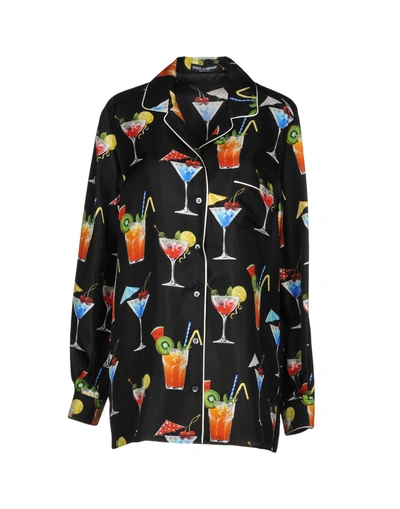 Shop Dolce & Gabbana Woman Shirt Black Size 4 Silk