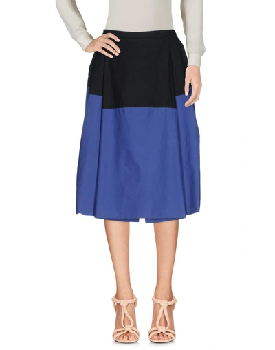 Shop Bottega Veneta Knee Length Skirts In Black