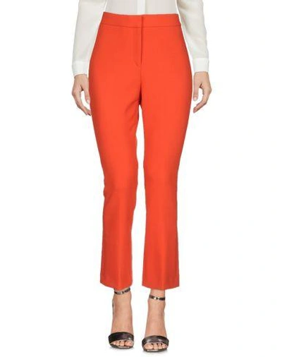 Shop Theory Woman Pants Orange Size 2 Polyester, Viscose, Elastane