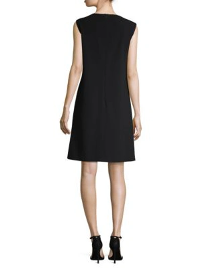 Shop Escada Dzena Sleeveless Shift Dress In Black