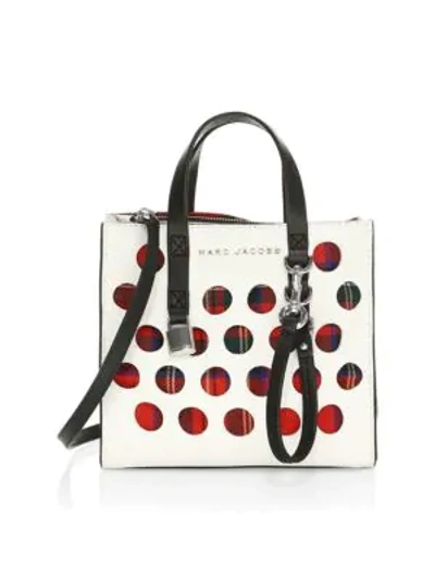 Shop Marc Jacobs Mini Grind Cut Out Leather Satchel In Porcelain