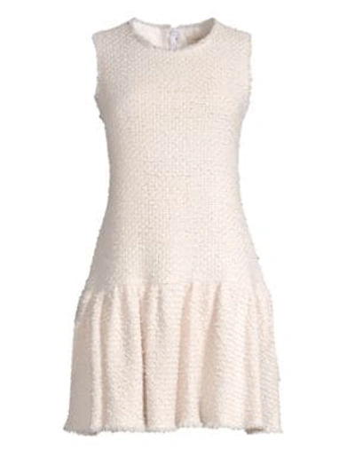 Shop Rebecca Taylor Sleeveless Multi Tweed Dress In Powder Pink