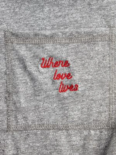 Shop Feel The Piece Where Love Lives T-shirt In Heather Grey