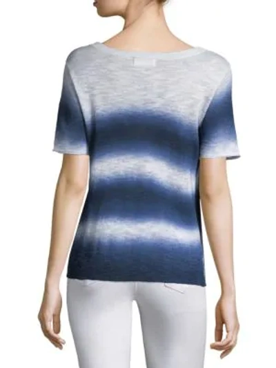 Shop Feel The Piece Macy Ombré T-shirt In Navy Spray