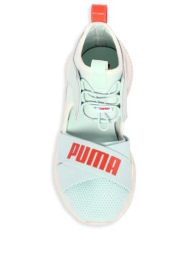 Shop Puma Fenty Avid Cut-out Sneakers In Blue