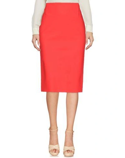 Shop Chiara Boni La Petite Robe 3/4 Length Skirts In Red