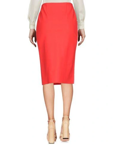 Shop Chiara Boni La Petite Robe 3/4 Length Skirts In Red