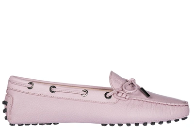 Shop Tod's Women's Leather Loafers Moccasins  Heaven In Pink