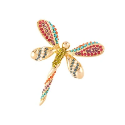 Shop Susan Caplan Vintage 1980s Vintage D Orlan Dragonfly Jewel Swarovski Crystal Brooch