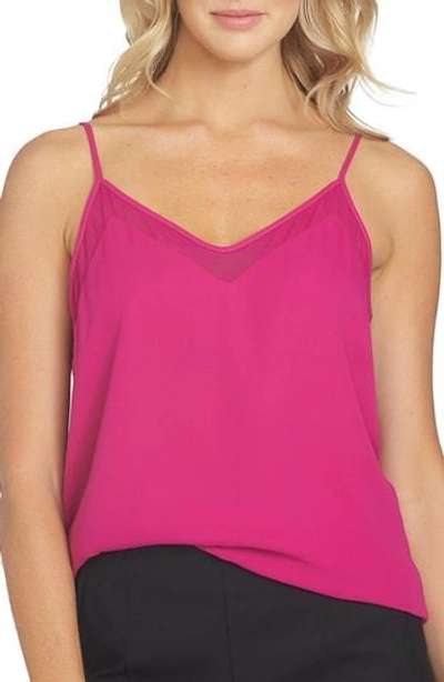 Shop 1.state Chiffon Inset Camisole In Tropic Berry