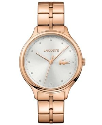Shop Lacoste Women's Constance Rose Gold-tone Stainless Steel Bracelet Watch 38mm