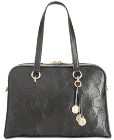Shop Dkny Sara Satchel, Created For Macy's In Black/gold