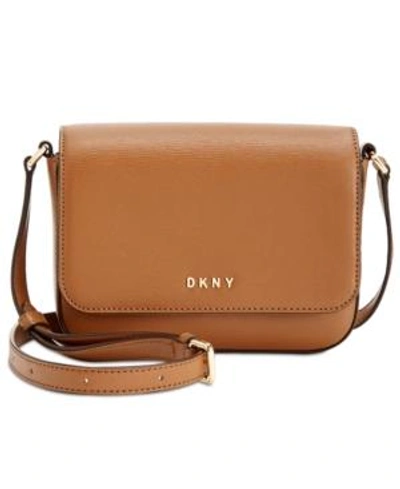 Shop Dkny Paige Crossbody, Created For Macy's In Camel/gold