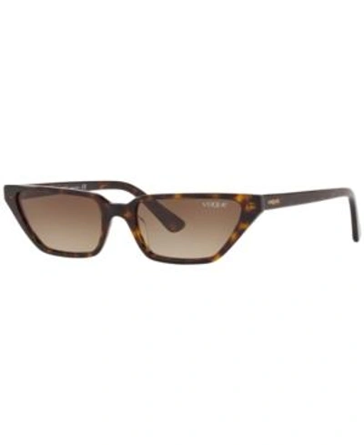 Shop Vogue Eyewear Sunglasses, Vo5235s In Brown / Brown Gradient
