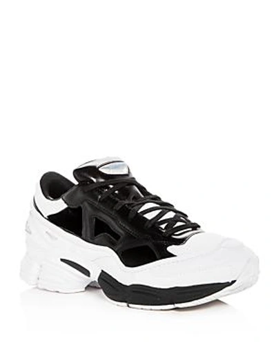 Shop Adidas Originals Raf Simons For Adidas Men's Replicant Ozweego Lace Up Sneakers In Black/white