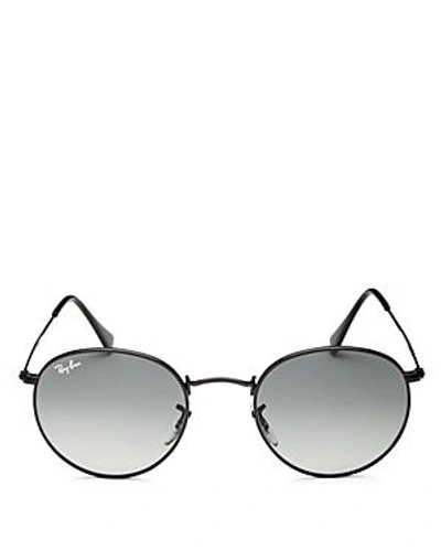 Shop Ray Ban Ray-ban Unisex Lennon Round Sunglasses, 50mm In Black