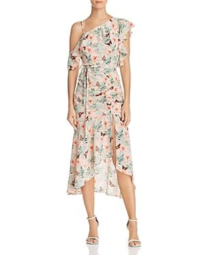 Shop Joie Jamima Asymmetric Silk Dress In Blush Sand