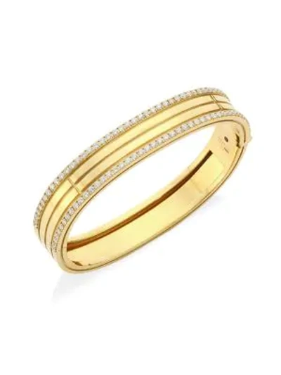 Shop Roberto Coin Portofino 18k Yellow Gold & Diamond Bangle