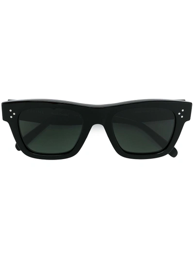 Shop Celine Eyewear Mineral Lens Square Sunglasses - Schwarz In Black