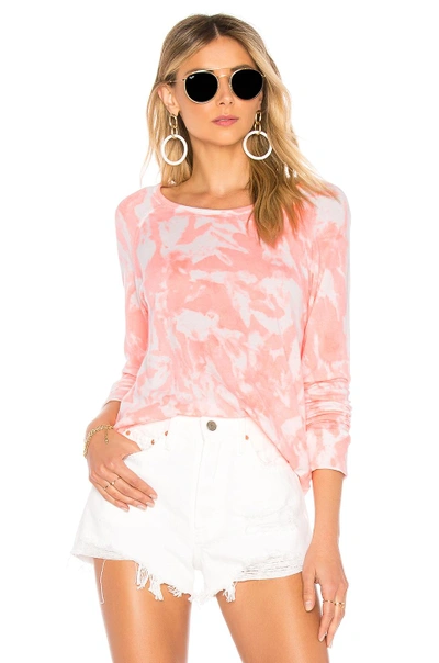 Shop Sundry Crop Pullover In Neon Heat Tie Dye