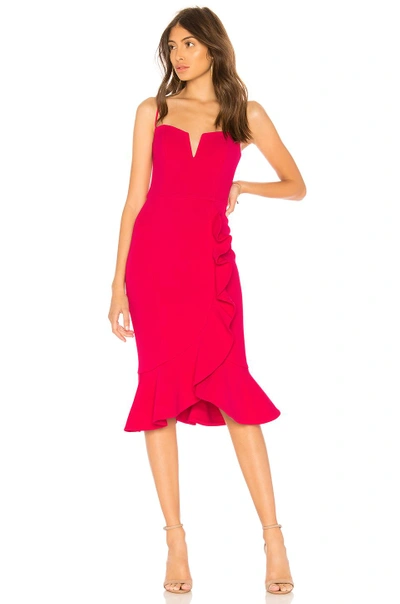 Shop Nicholas X Revolve Bandage Frill Dress In Pink