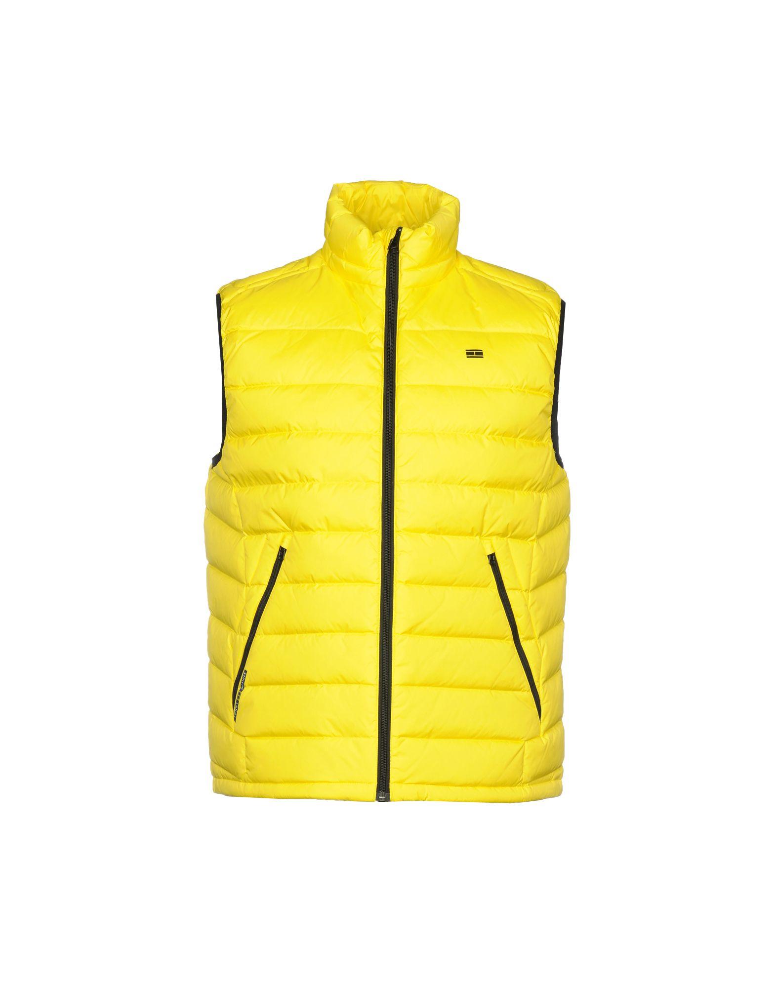 tommy hilfiger bubble jacket yellow