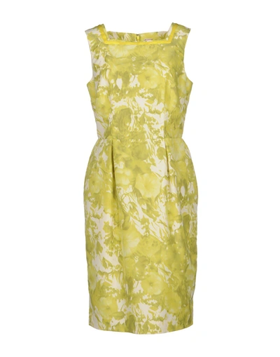 Shop Antonio Marras Knee-length Dresses In Acid Green