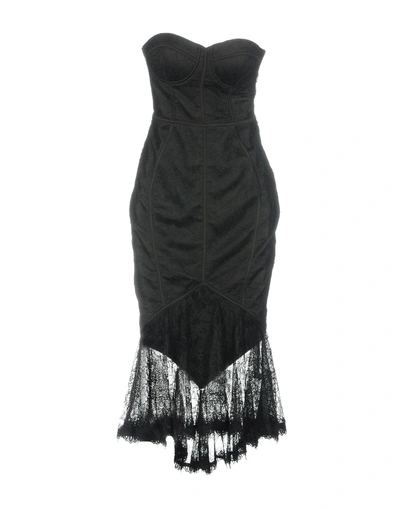 Shop Misha Knee-length Dress In Black