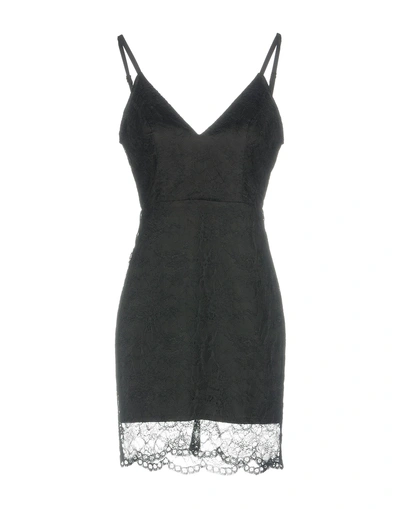 Shop Misha Short Dress In Black
