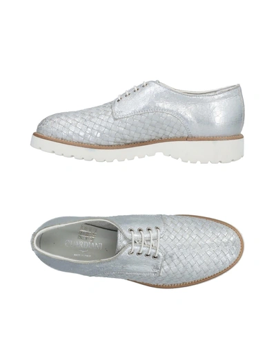 Shop Alberto Guardiani Laced Shoes In Silver