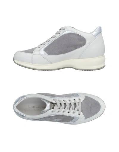 Shop Alberto Guardiani Woman Sneakers Light Grey Size 7 Soft Leather