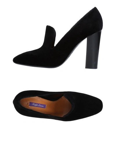 Shop Ralph Lauren Loafers In Black