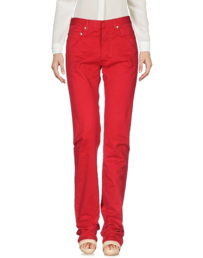 Shop Dior Casual Pants In Red