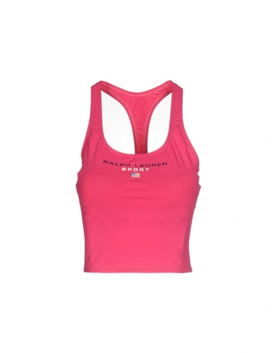 Shop Ralph Lauren Top In Fuchsia