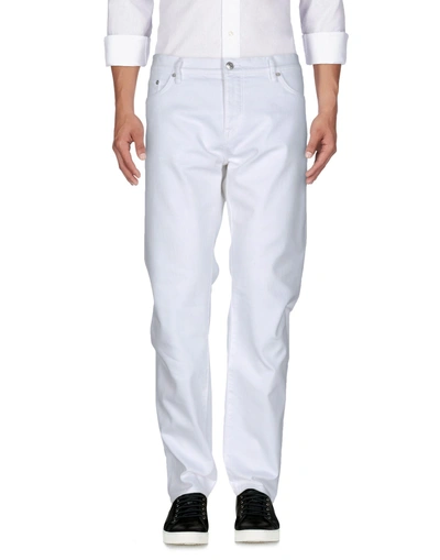 Shop Burberry Jeans In White