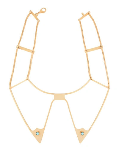 Shop Golden Goose Necklace In Ocher