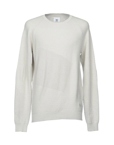 Shop Adidas Originals Sweaters In Light Grey