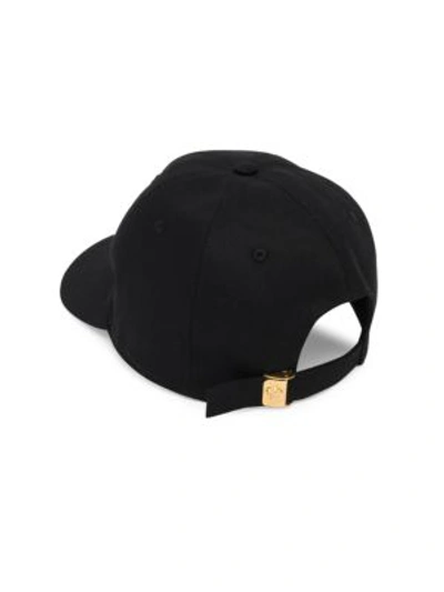 Shop Versace Baseball Cap In Black