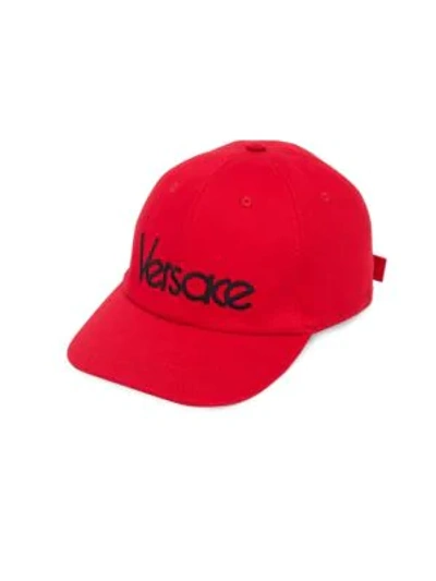 Shop Versace Baseball Cap In Red
