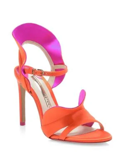 Shop Sophia Webster Lucia Satin Sandals In Multi