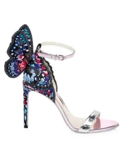 Shop Sophia Webster Chiara Embroidered Sandals In Multi