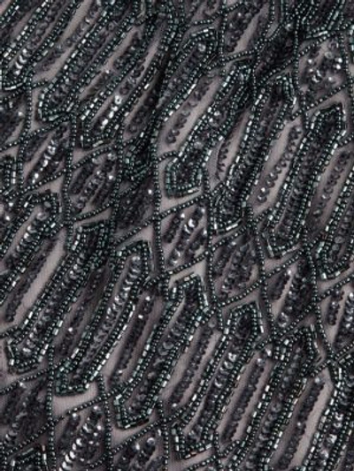 Shop Basix Black Label Beaded Sequin Dress In Gunmetal