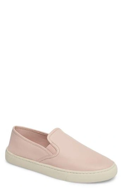 Shop Tory Burch Max Slip-on Sneaker In Shell Pink Leather